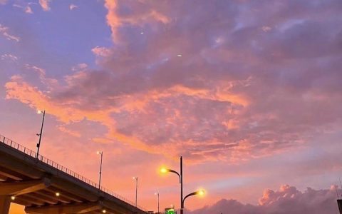 落日余晖背景图，简约唯美的落日余晖朋友圈封面下载